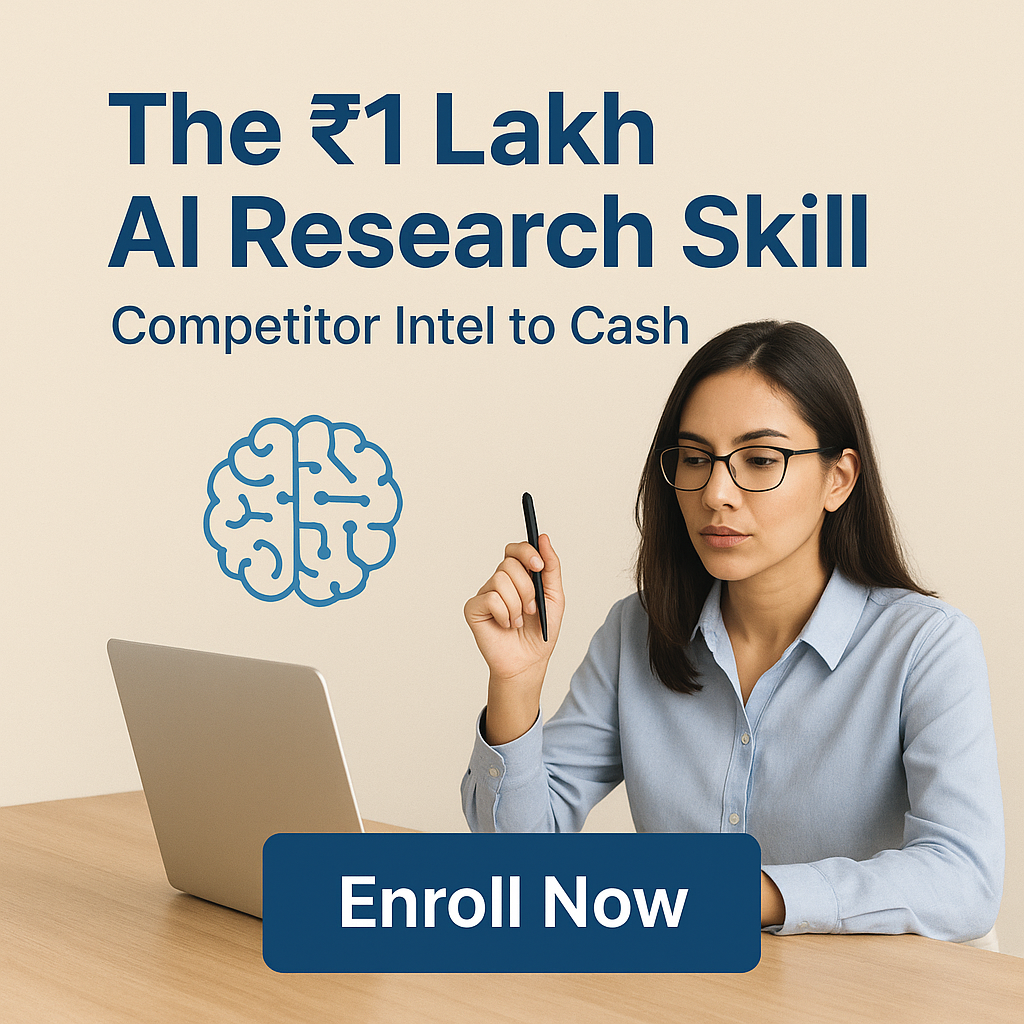 The 1 Lakh AI Research Skill Competitor Intel to Cash